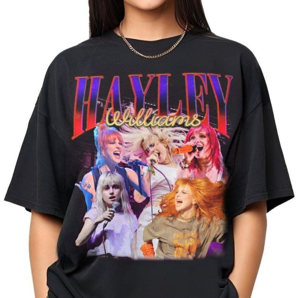 Hayley Williams T Shirt Bootleg Retro Music Band Graphic Fan Gift Tee 24